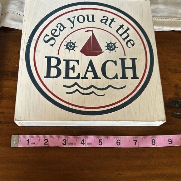 Beach wooden Decor Bundle 3 pieces impeccable condition - Picture 5 of 9